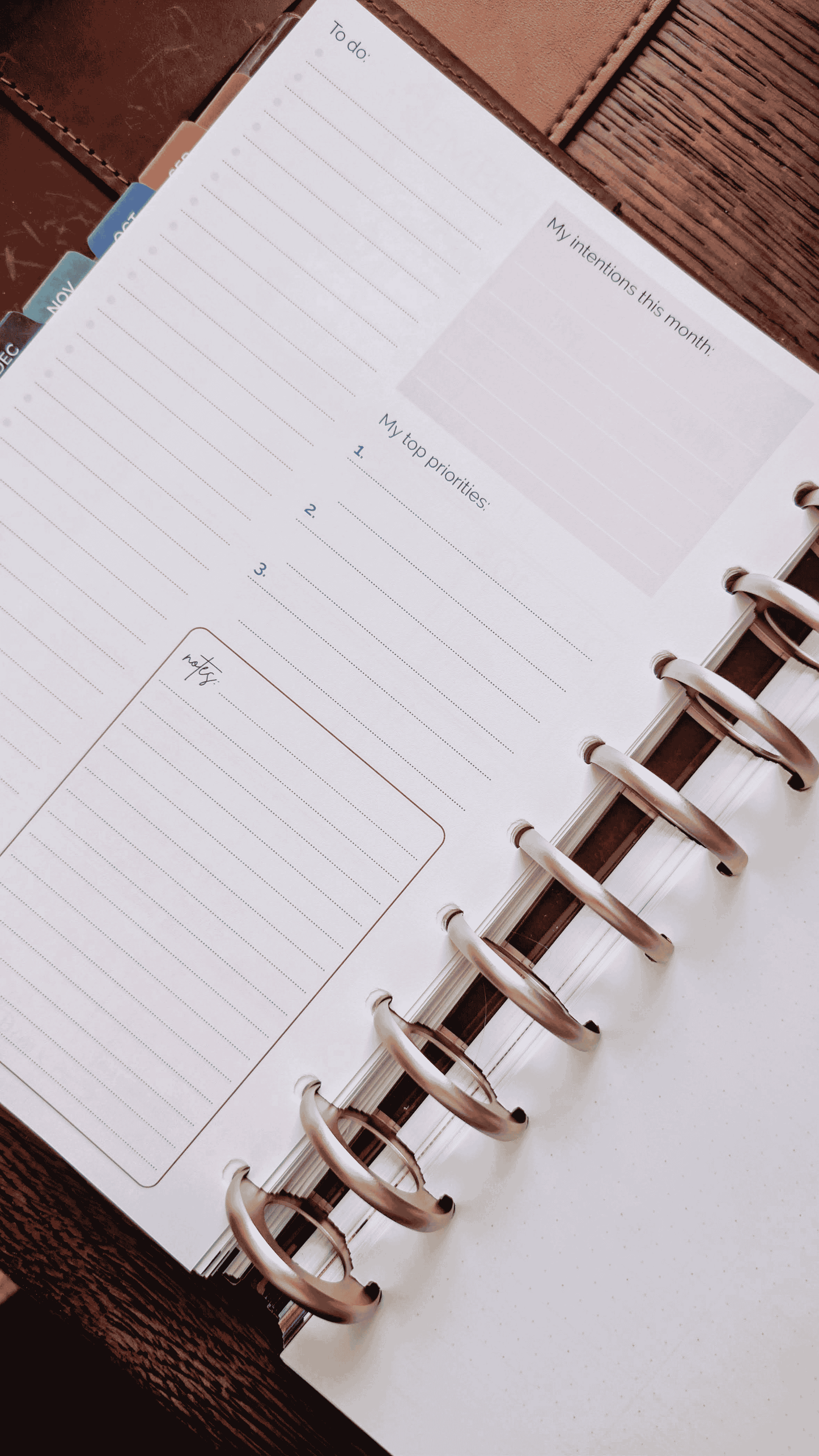 2027 Monthly Divider Tabs