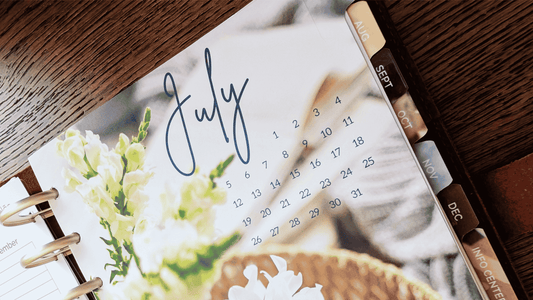 2027 Monthly Divider Tabs